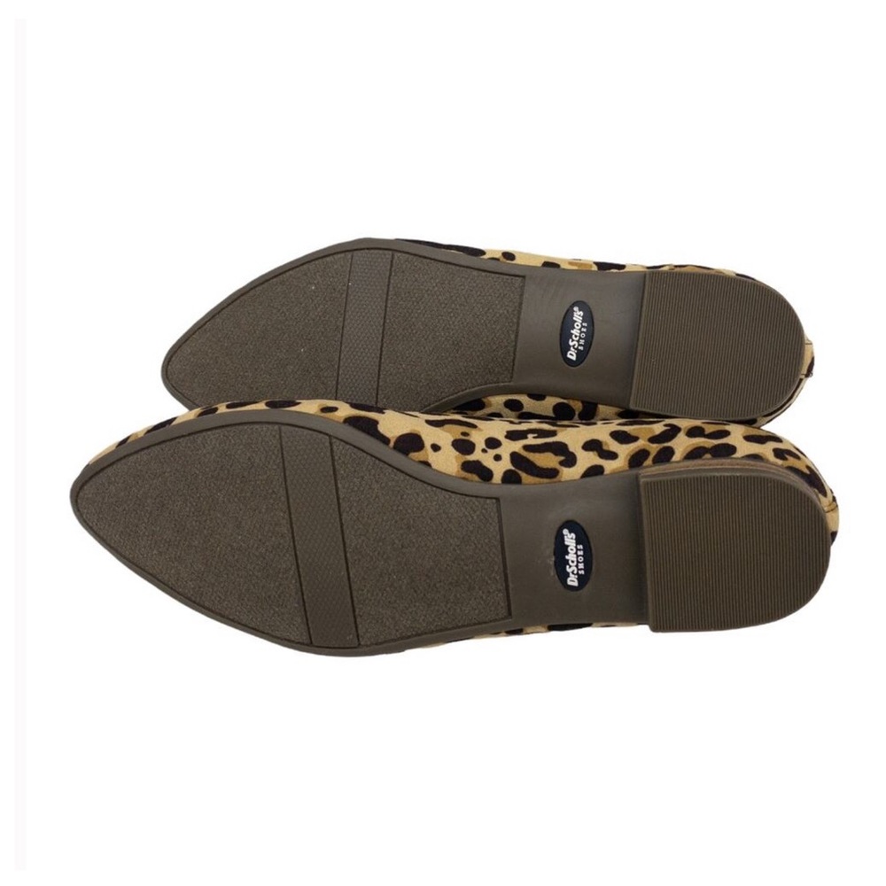 Dr. Scholl's Leopard Print Flats Tan & Black Loafers Aston  6 Wide - Picture 8 of 9